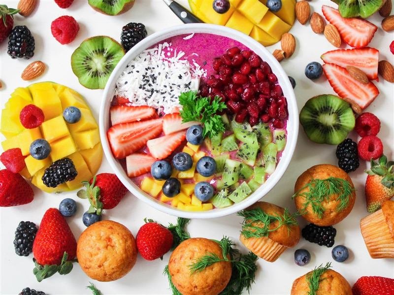 Chía con frutos